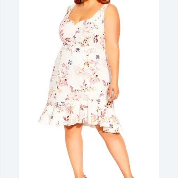 City Chic Imperial Floral Mini Dress - Picture 1 of 4